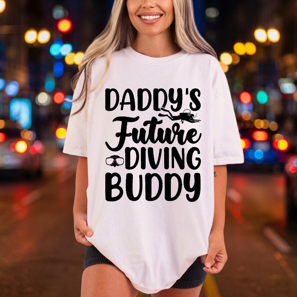 Daddy Future Diving Buddy Dad Ready to Press DTF Transfer for Dtf