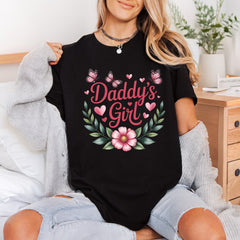 Daddy Girl Butterflies Floral Dad Butterfly Ready to Press DTF Transfer for Dtf