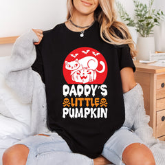 Daddy Little Pumpkin Cat Halloween Dad Ready to Press DTF Transfer for Dtf