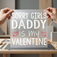 Daddy Valentine Day Diy Valentine Dad Ready to Press DTF Transfer for Dtf