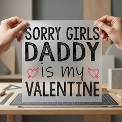 Daddy Valentine Day Diy Valentine Dad Ready to Press DTF Transfer for Dtf