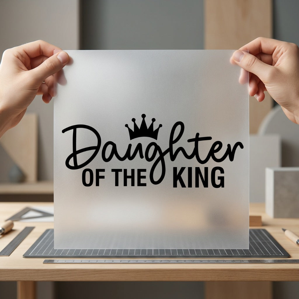Daughter King Christian Crown Christian Faith Ready to Press DTF Transfer for Dtf