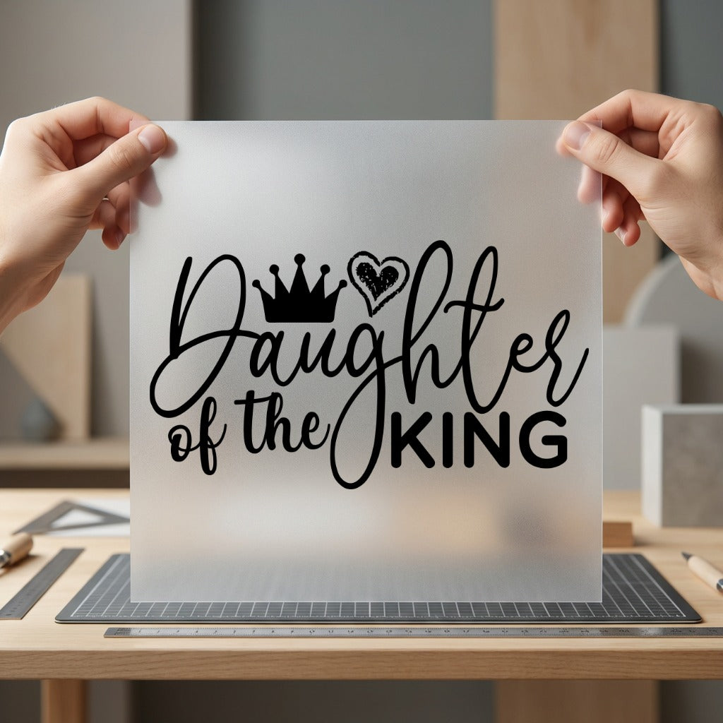Daughter King Christian Diy Christian Faith Ready to Press DTF Transfer for Dtf
