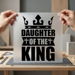 Daughter King Crown Faith-based Christian Faith Ready to Press DTF Transfer for Dtf