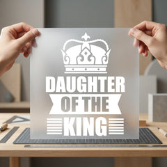 Daughter King Crown Royal Christian Faith Ready to Press DTF Transfer for Dtf