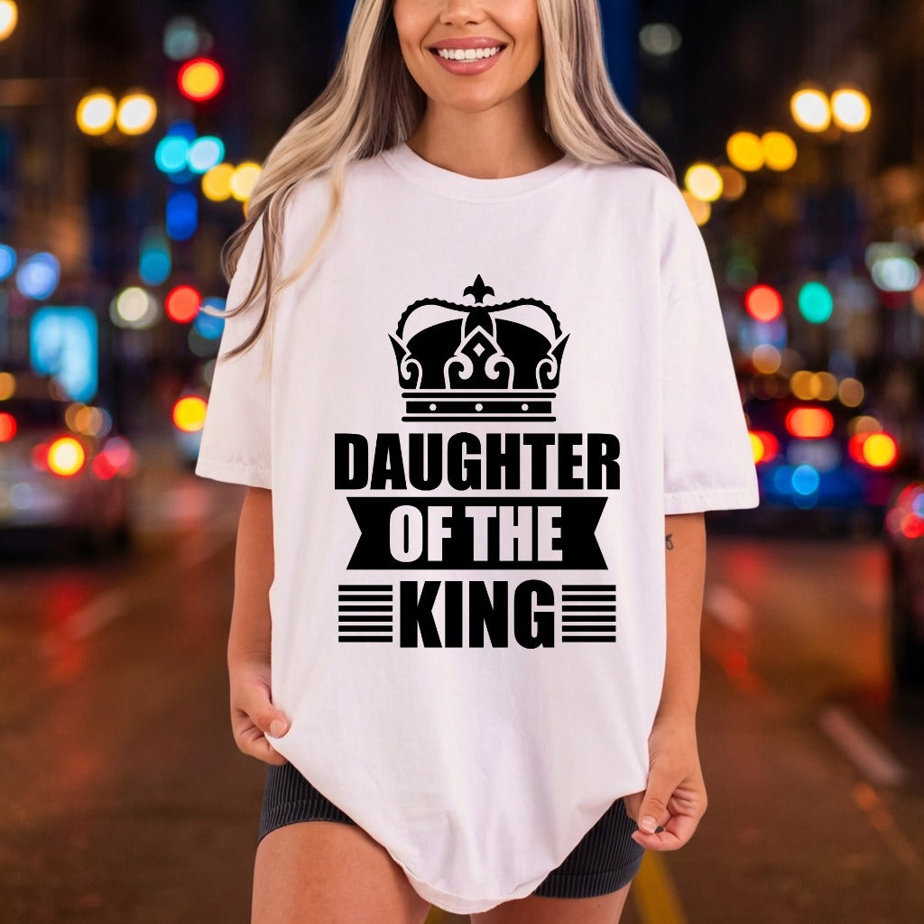 Daughter King Crown Royal Christian Faith Ready to Press DTF Transfer for Dtf