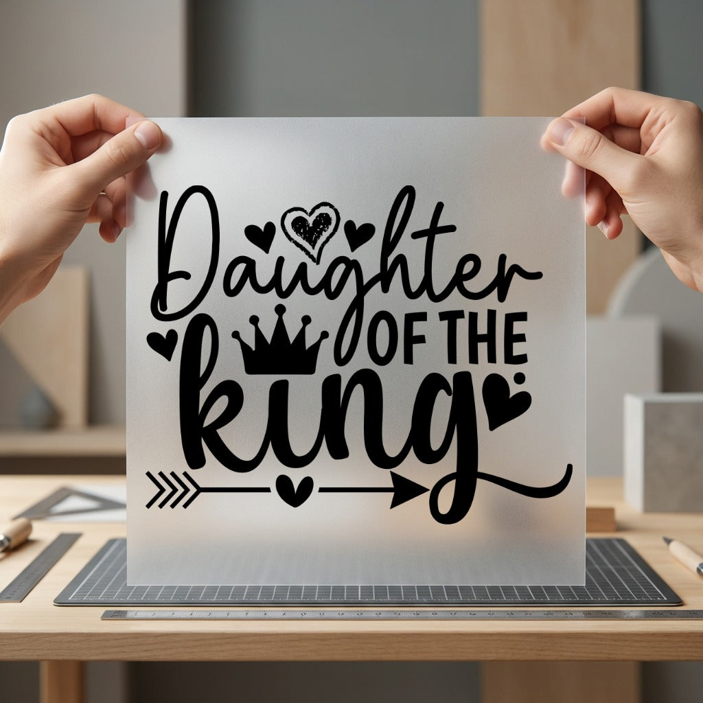 Daughter King Faith-based Diy Christian Faith Ready to Press DTF Transfer for Dtf