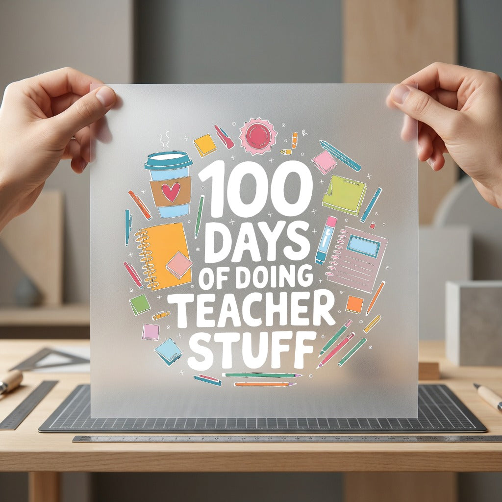 Days Doing Teacher Stuff Teacher Ready to Press DTF Transfer for Dtf