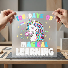 Days Magical Learning Kids Teacher Ready to Press DTF Transfer for Dtf