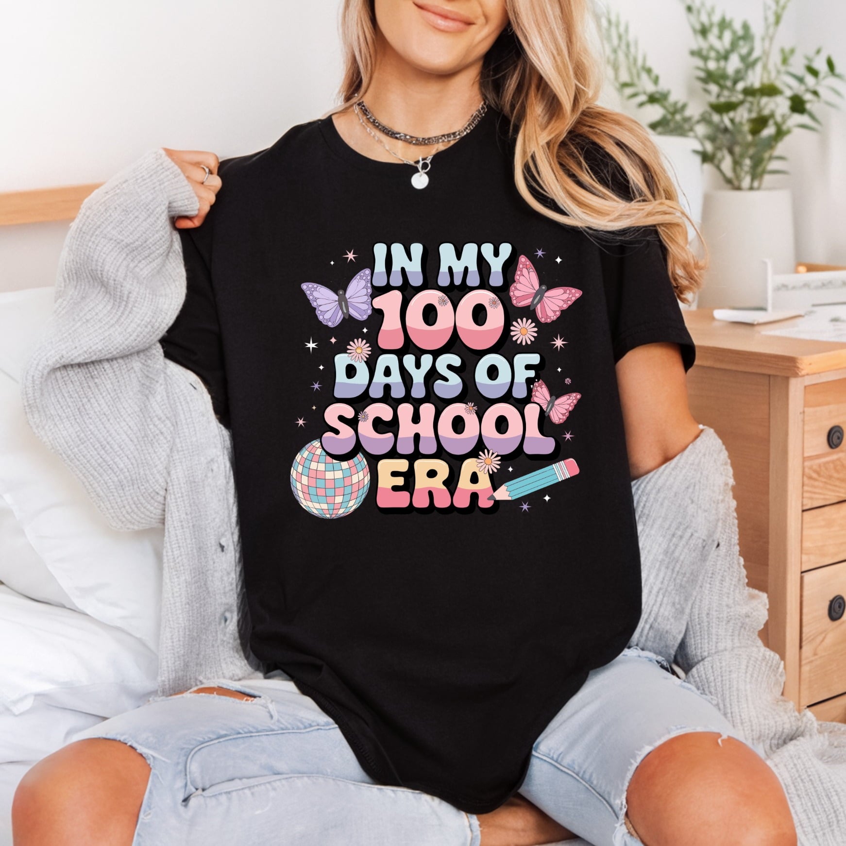 Days School Era Retro Teacher Retro Ready to Press DTF Transfer for Dtf