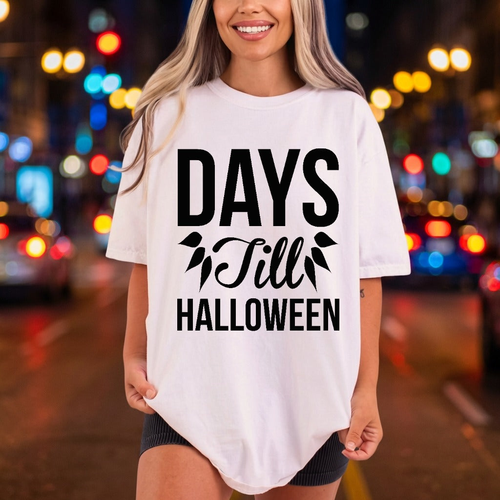 Days Till Halloween Spooky Halloween Aesthetic Ready to Press DTF Transfer for Dtf