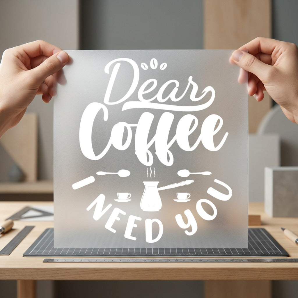 Dear Coffee Need You Funny Sarcastic Ready to Press DTF Transfer for Dtf