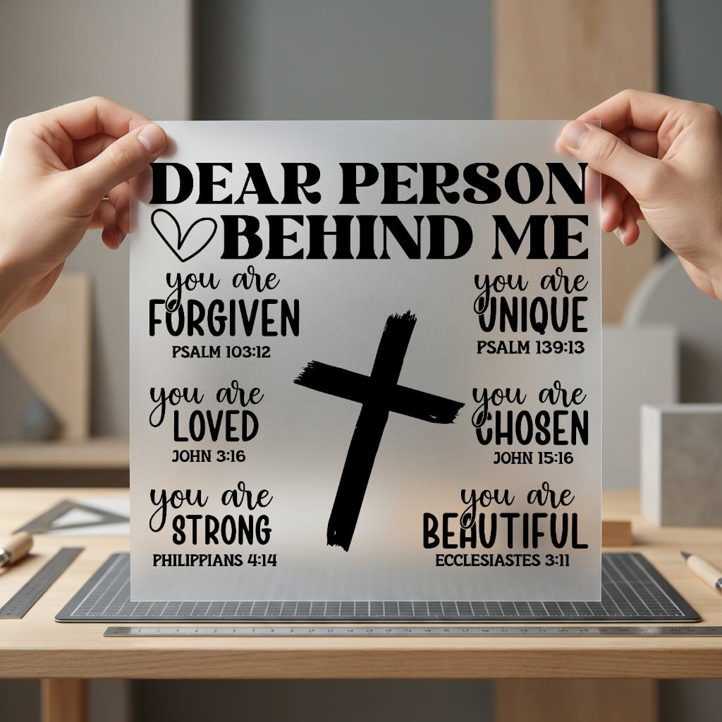 Dear Person Behind Christian Christian Faith Ready to Press DTF Transfer for Dtf