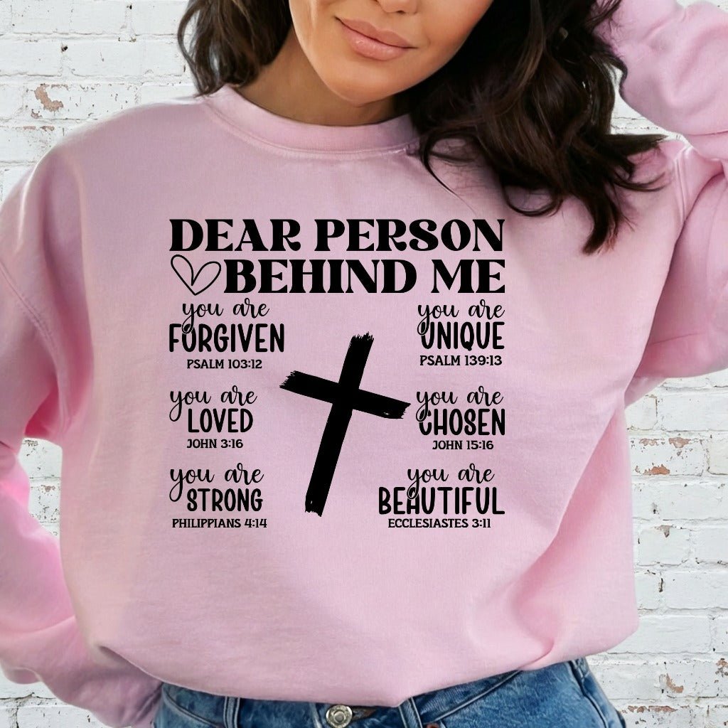 Dear Person Behind Me | Identity & Affirmation Sweatshirt - Luckets.com