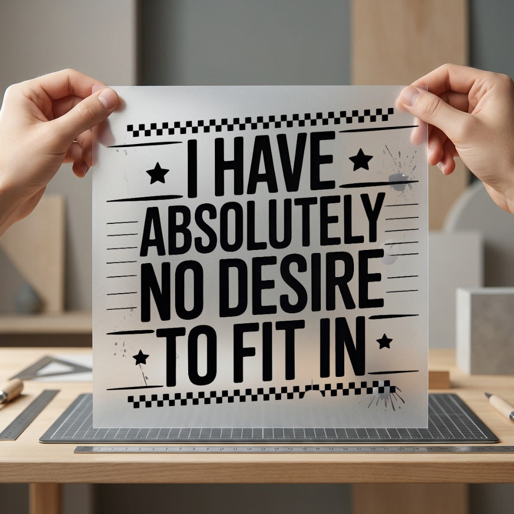 Desire Fit Bold Statement Aesthetic Ready to Press DTF Transfer for Dtf