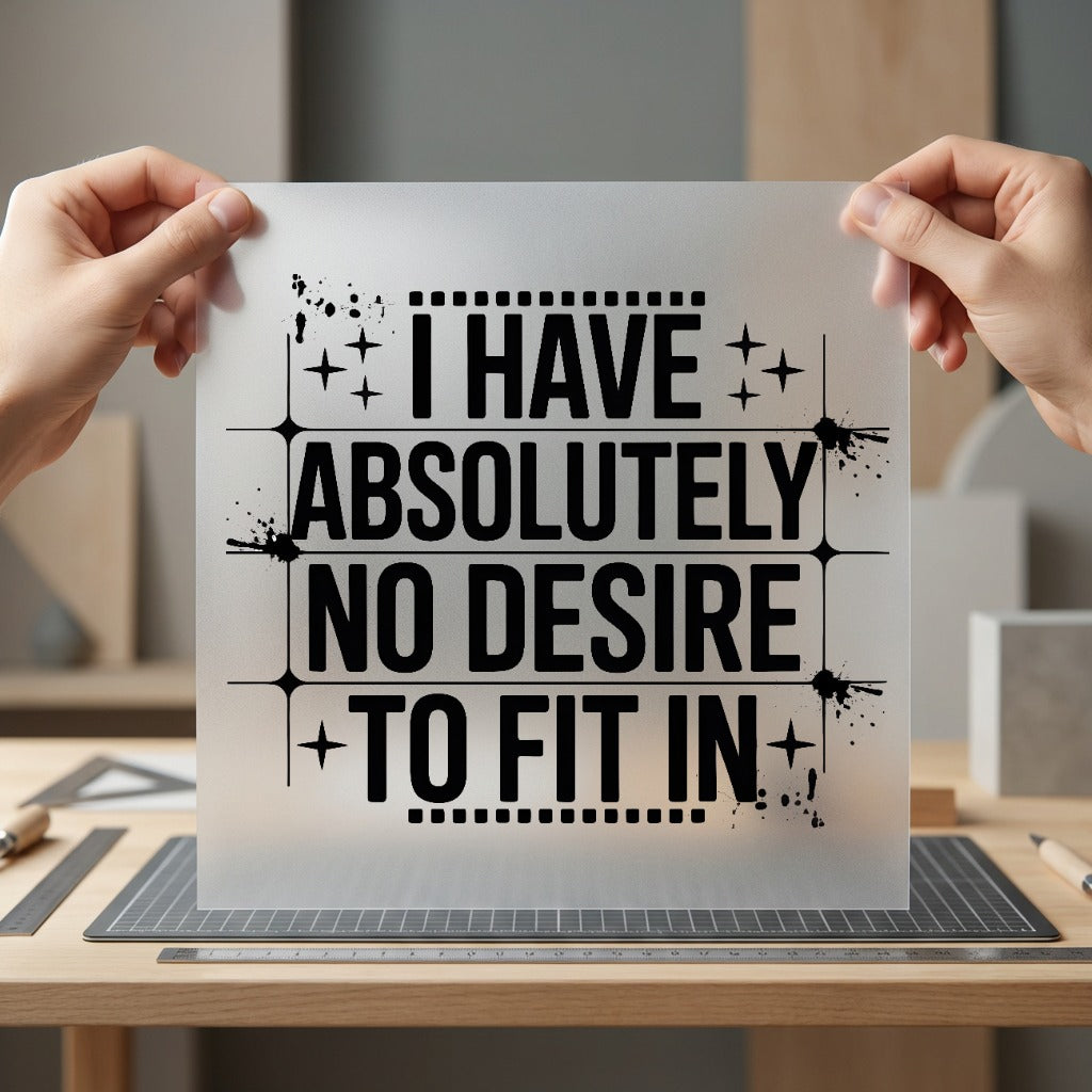 Desire Fit Bold Statement Vintage Retro Ready to Press DTF Transfer for Dtf