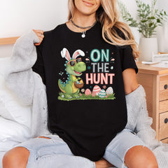 Dinosaur Easter Egg Hunt Easter Funny Ready to Press DTF Transfer for Dtf