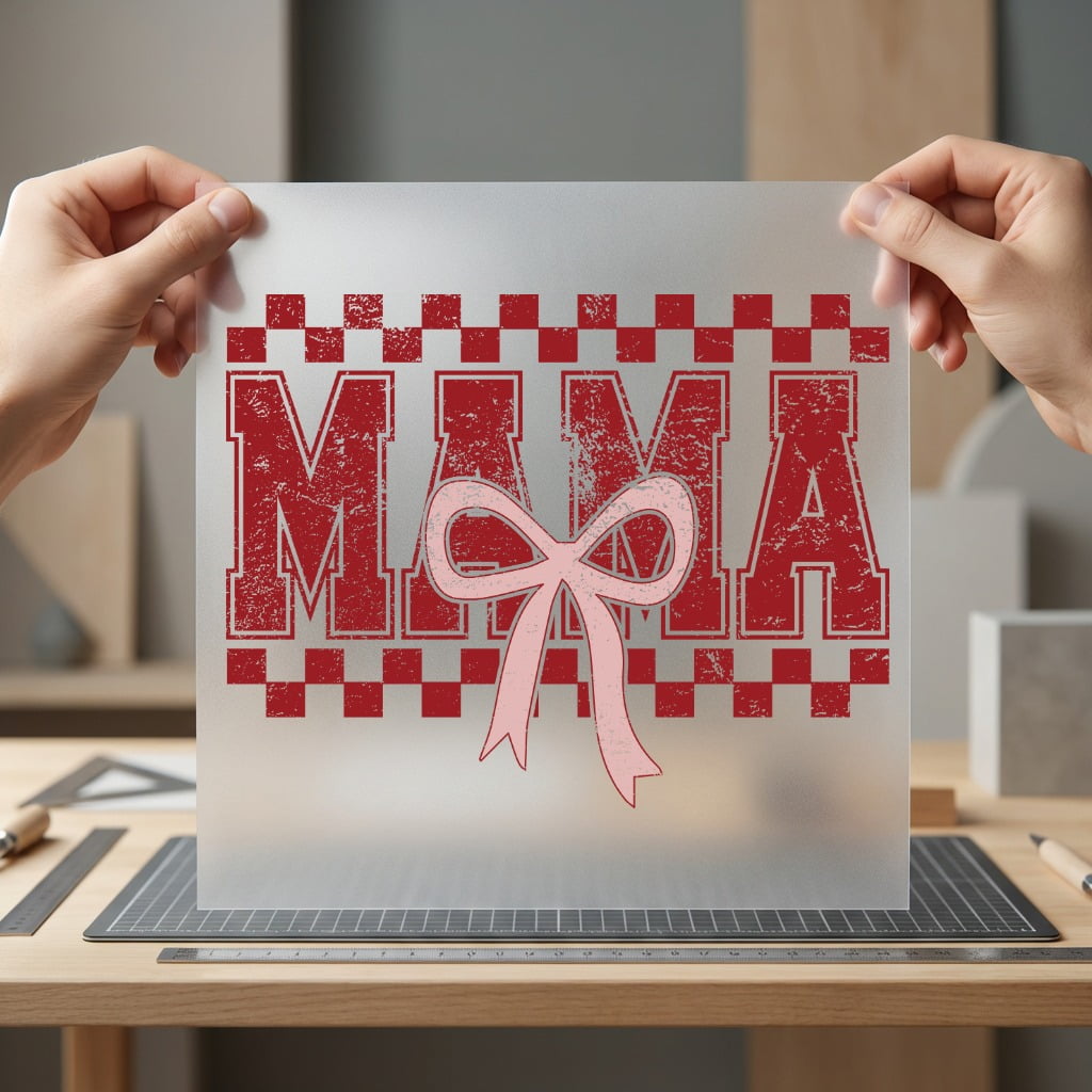 Distressed Mama Ribbon Retro Mom Vintage Ready to Press DTF Transfer for Dtf