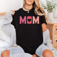 Distressed Mom Heart Retro Mom Vintage Ready to Press DTF Transfer for Dtf