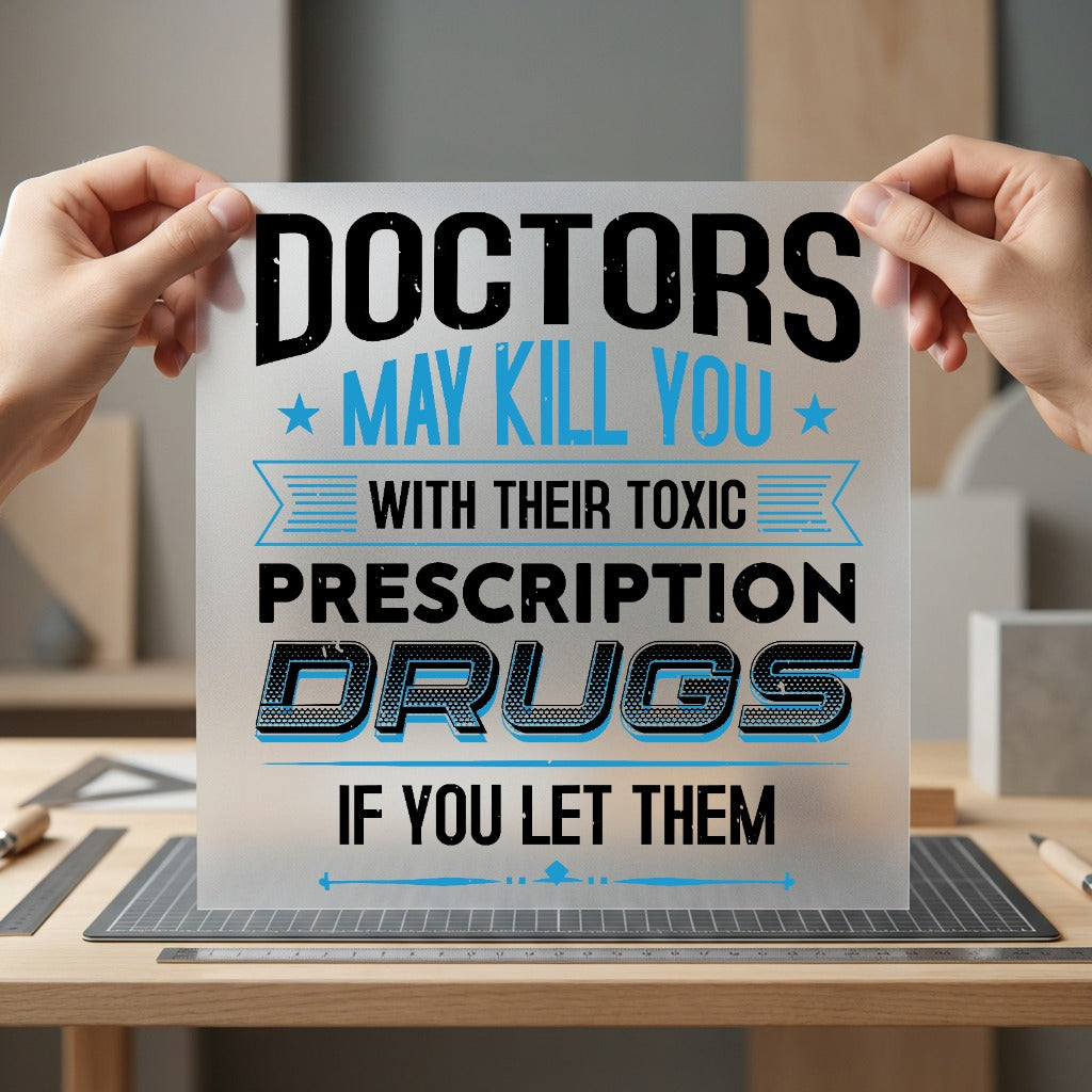 Doctors May Kill You Funny Sarcastic Ready to Press DTF Transfer for Dtf