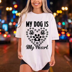 Dog Heart Pet Lover Mom Dad Ready to Press DTF Transfer for Dtf