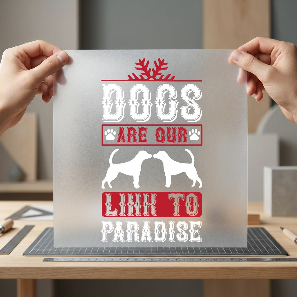 Dog Lover Paradise Retro Mom Dad Ready to Press DTF Transfer for Dtf