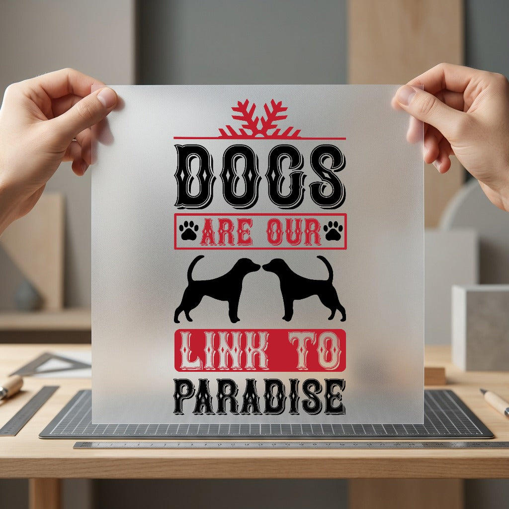 Dog Lover Paradise Retro Mom Dad Ready to Press DTF Transfer for Dtf