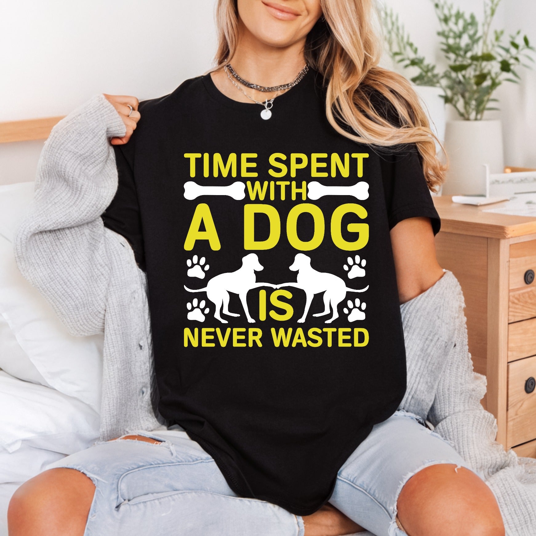 Dog Lover Quote Pet Mom Dad Ready to Press DTF Transfer for Dtf