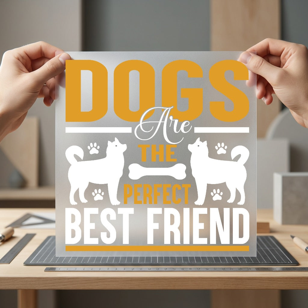 Dog Lover Quote Pet Mom Dad Ready to Press DTF Transfer for Dtf