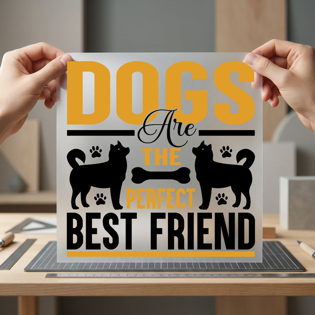 Dog Lover Quote Pet Mom Dad Ready to Press DTF Transfer for Dtf
