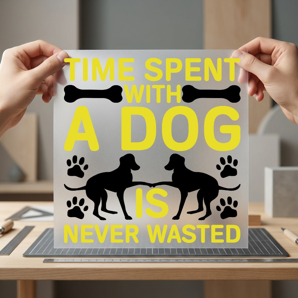 Dog Lover Quote Pet Mom Dad Ready to Press DTF Transfer for Dtf