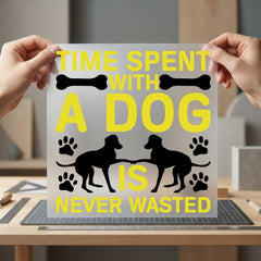 Dog Lover Quote Pet Mom Dad Ready to Press DTF Transfer for Dtf