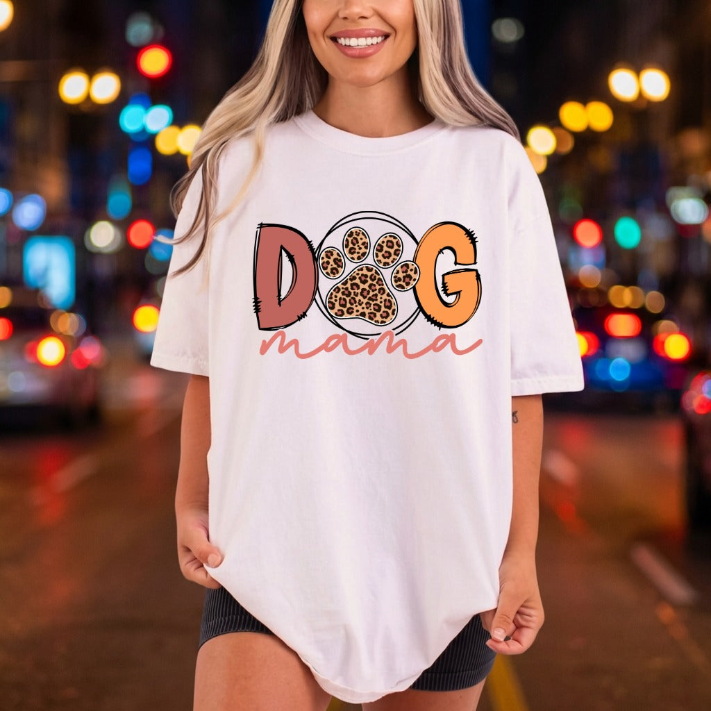 Dog Mama Leopard Paw Mom Dad Ready to Press DTF Transfer for Dtf