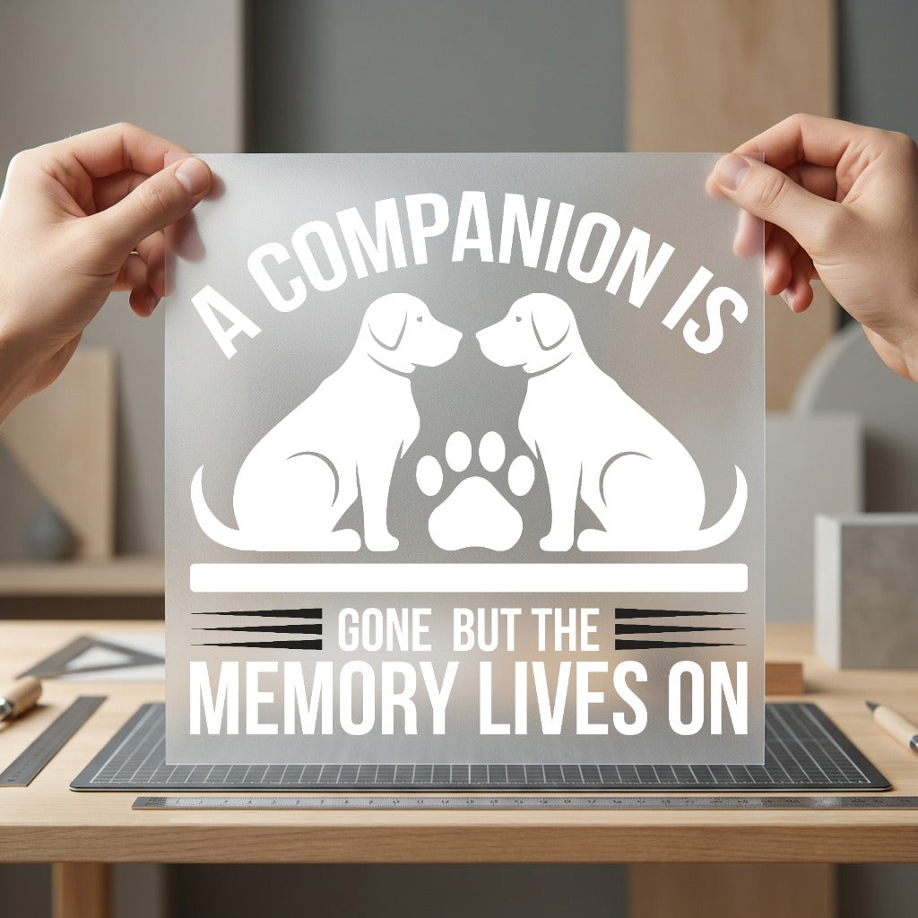 Dog Memorial Pet Loss Mom Dad Ready to Press DTF Transfer for Dtf