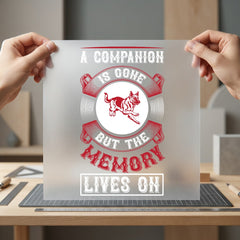 Dog Memorial Quote Pet Mom Dad Ready to Press DTF Transfer for Dtf