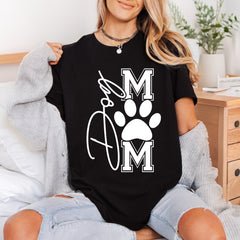 Dog Mom Paw Script Mom Dad Ready to Press DTF Transfer for Dtf