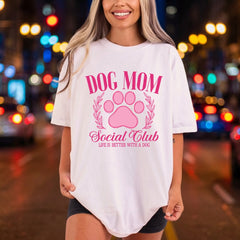 Dog Mom Social Club Mom Dad Ready to Press DTF Transfer for Dtf