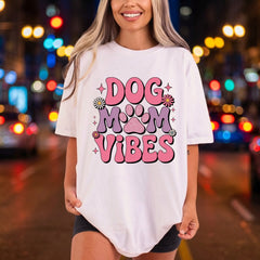 Dog Mom Vibes Retro Mom Dad Ready to Press DTF Transfer for Dtf