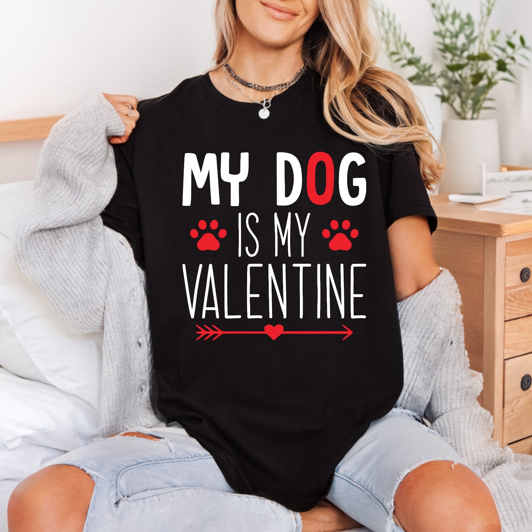 Dog Valentine Pet Lover Valentine Mom Ready to Press DTF Transfer for Dtf
