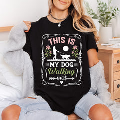 Dog Walking Pet Lover Mom Dad Ready to Press DTF Transfer for Dtf