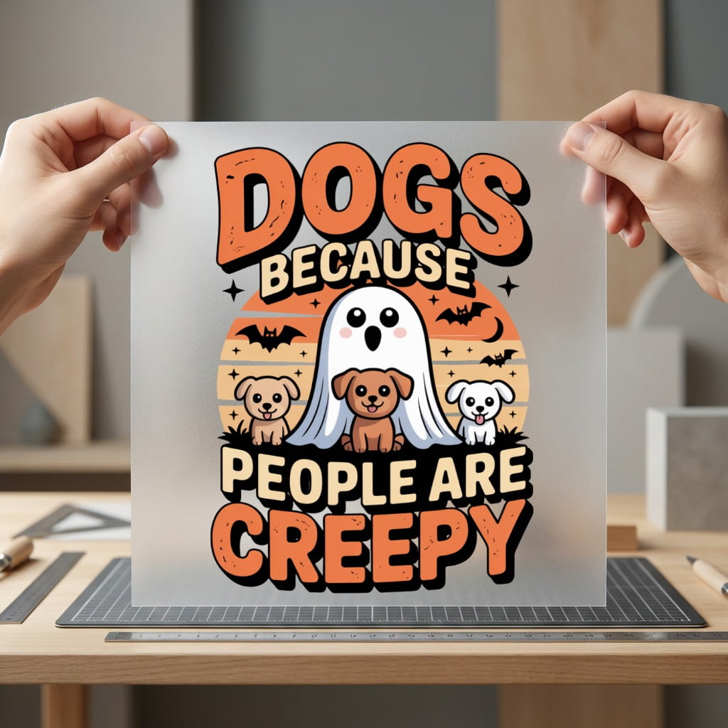 Dogs Because People Creepy Halloween Mom Ready to Press DTF Transfer for Dtf