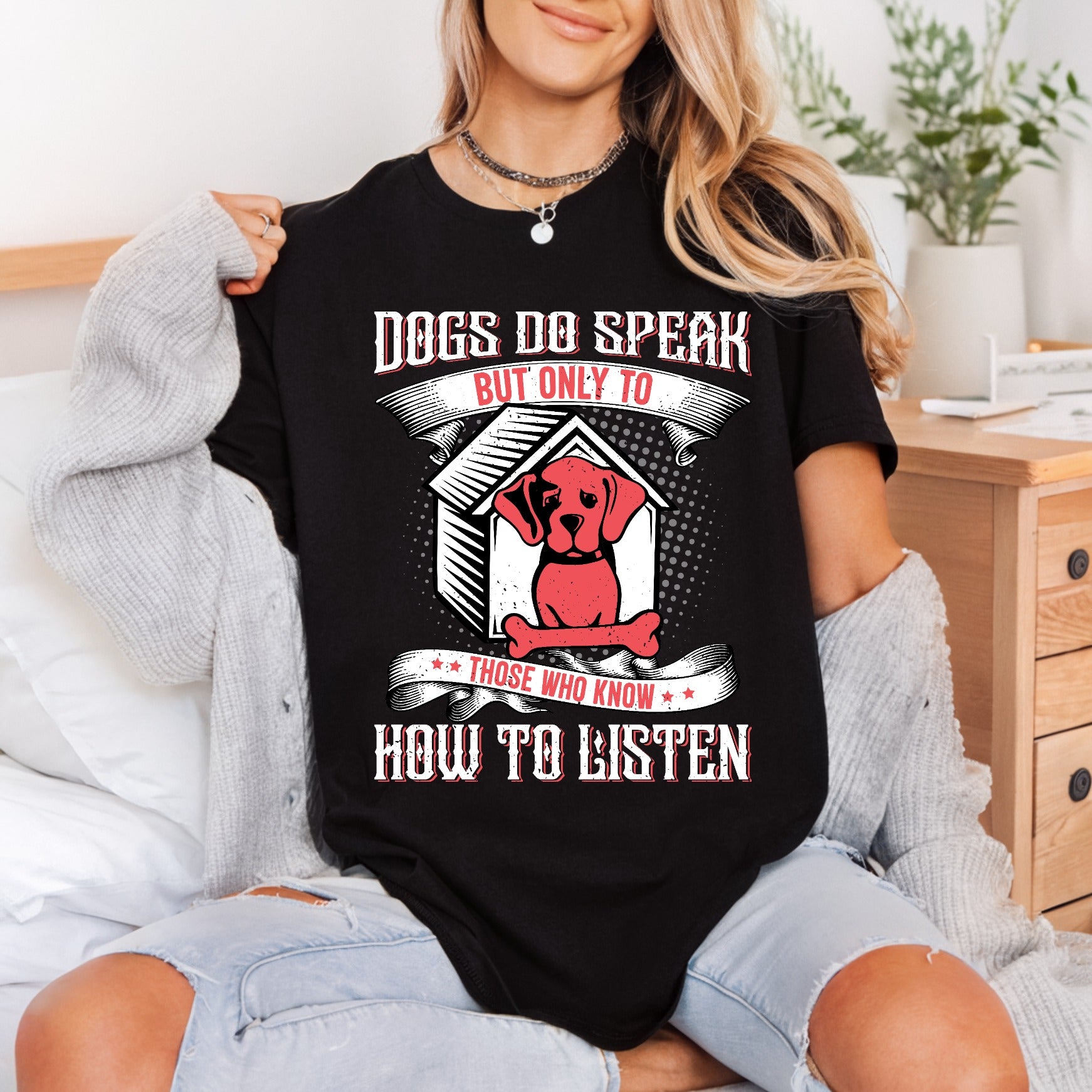 Dogs Speak Funny Puppy Funny Retro Ready to Press DTF Transfer for Dtf