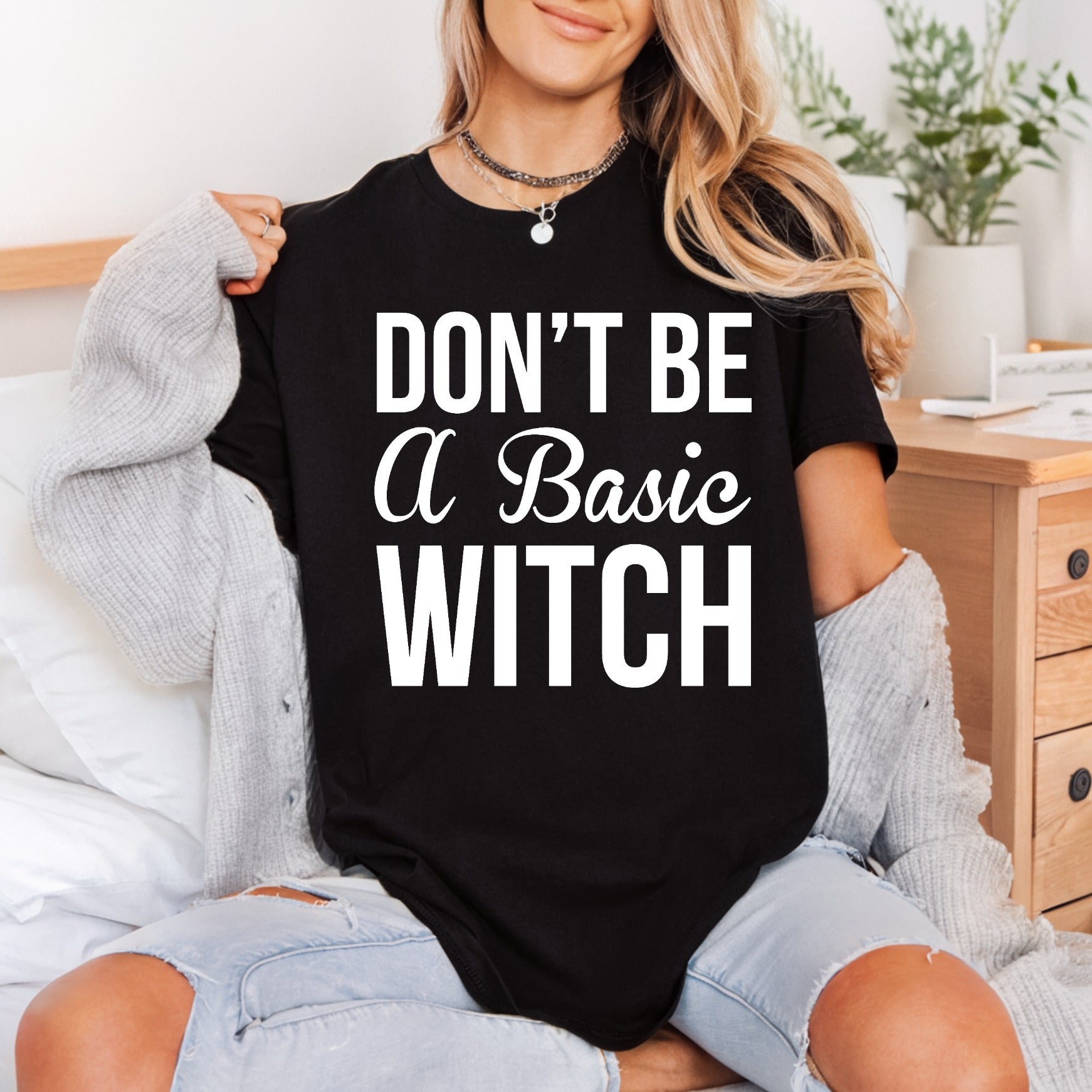 Don Basic Witch Sassy Halloween Aesthetic Ready to Press DTF Transfer for Dtf
