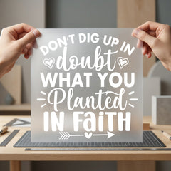 Don Dig Doubt Faith Christian Faith Ready to Press DTF Transfer for Dtf