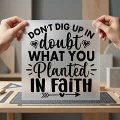 Don Dig Doubt Faith Christian Faith Ready to Press DTF Transfer for Dtf