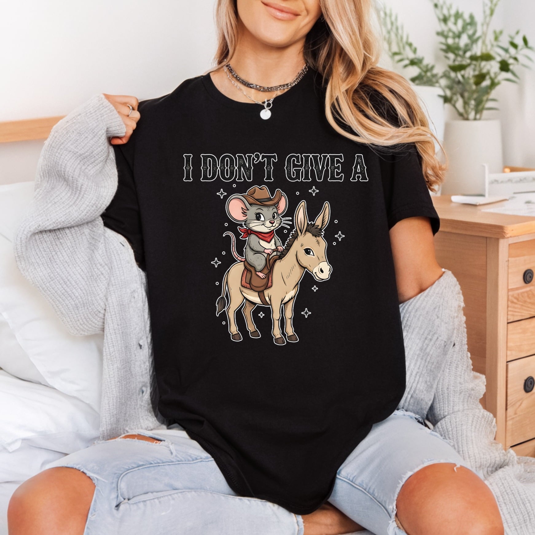 Don Give Donkey Mouse Funny Sarcastic Ready to Press DTF Transfer for Dtf