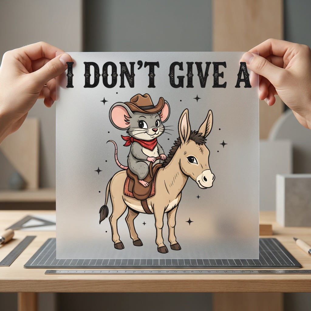 Don Give Donkey Mouse Funny Sarcastic Ready to Press DTF Transfer for Dtf