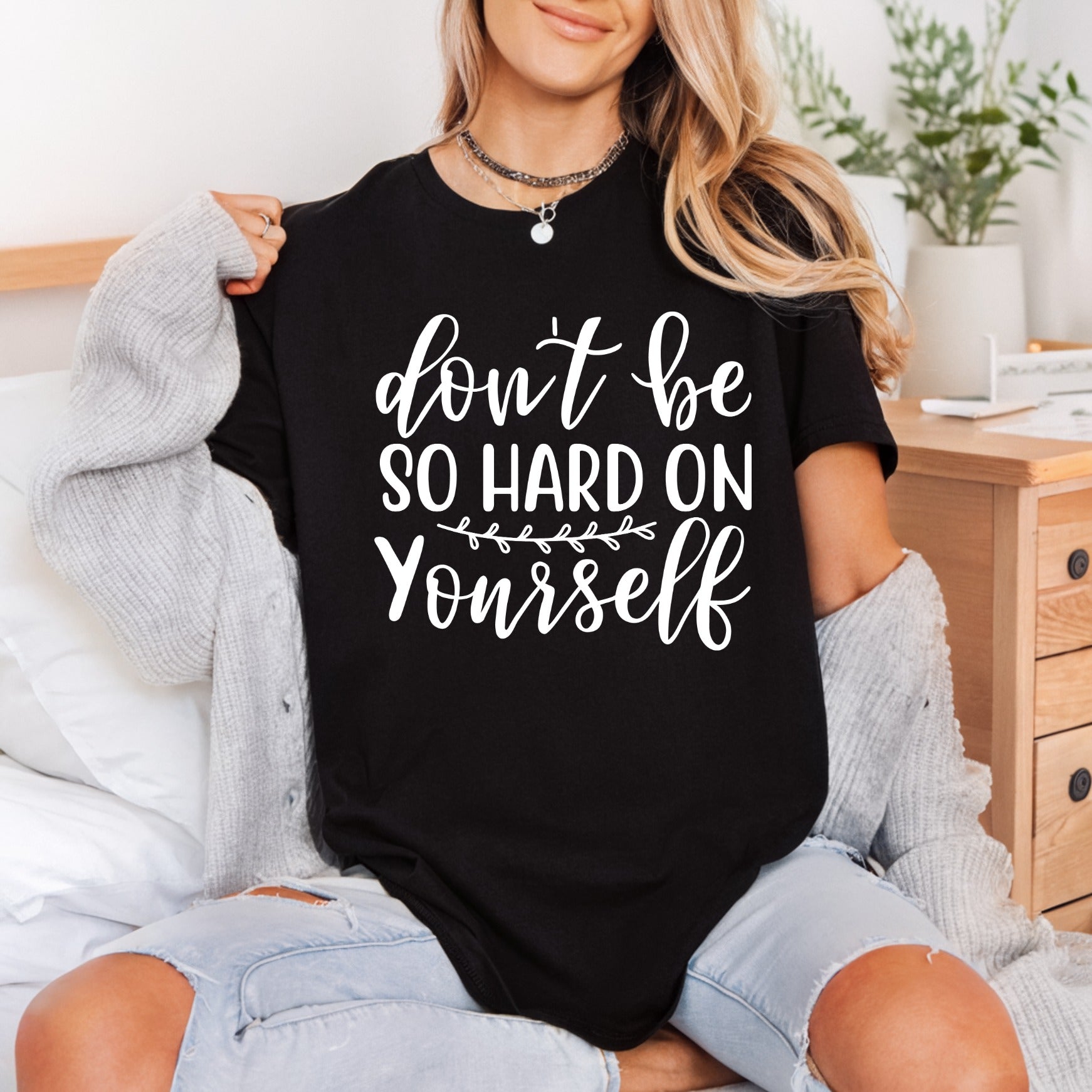 Don Hard Yourself Empowering Aesthetic Ready to Press DTF Transfer for Dtf