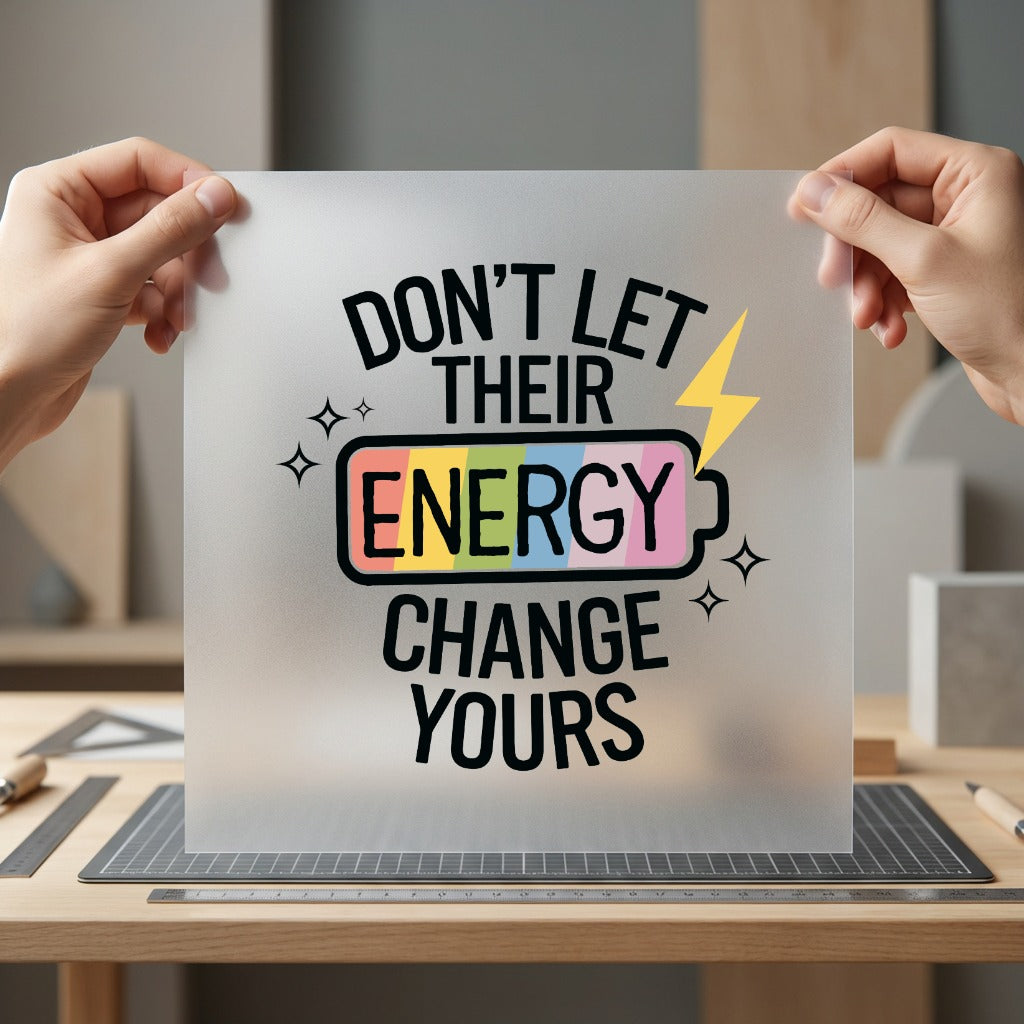 Don Let Their Energy Pride Season Collection Awareness & Causes Collection Ready to Press DTF Transfer for Dtf