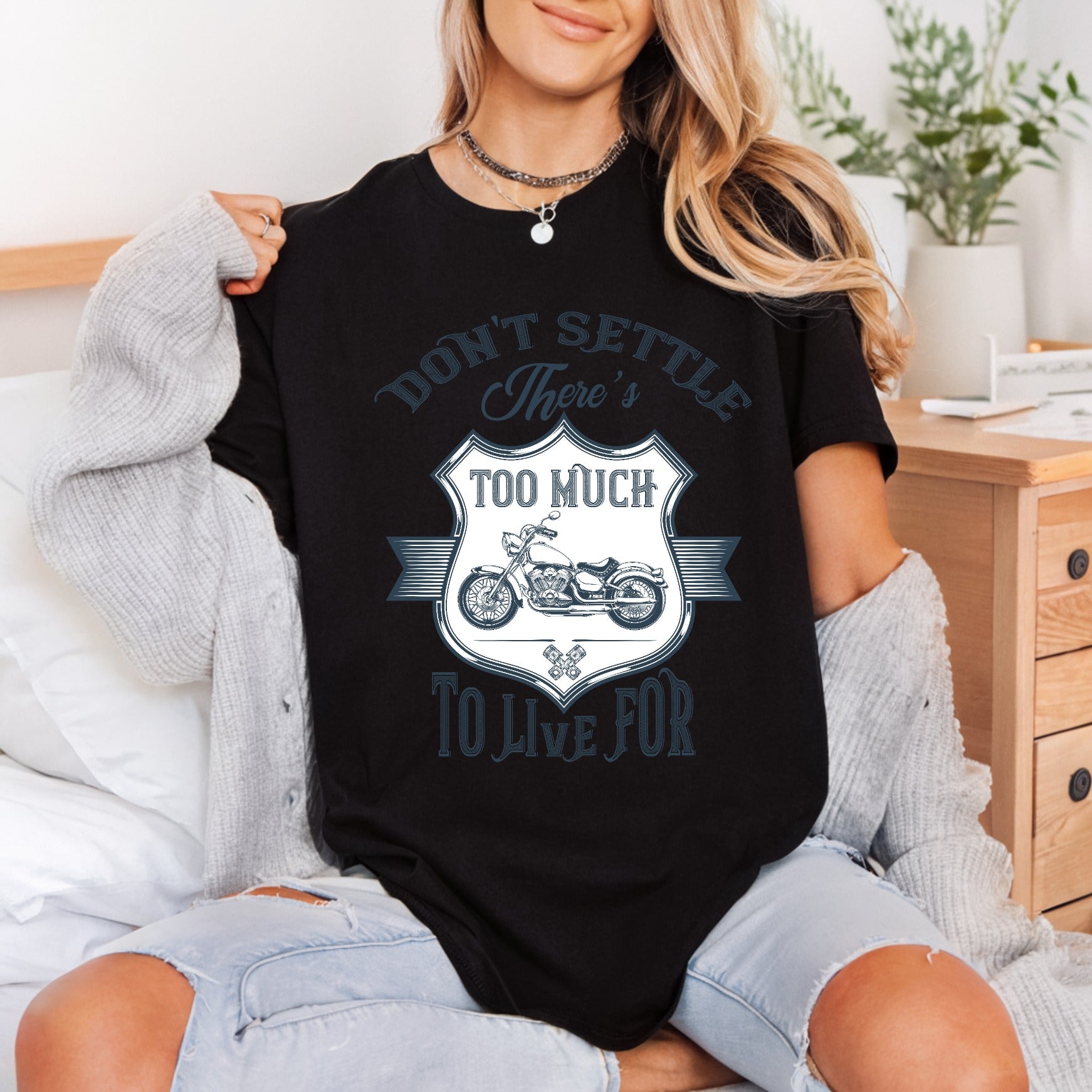 Don Settle Motorcycle Vintage Vintage Retro Ready to Press DTF Transfer for Dtf